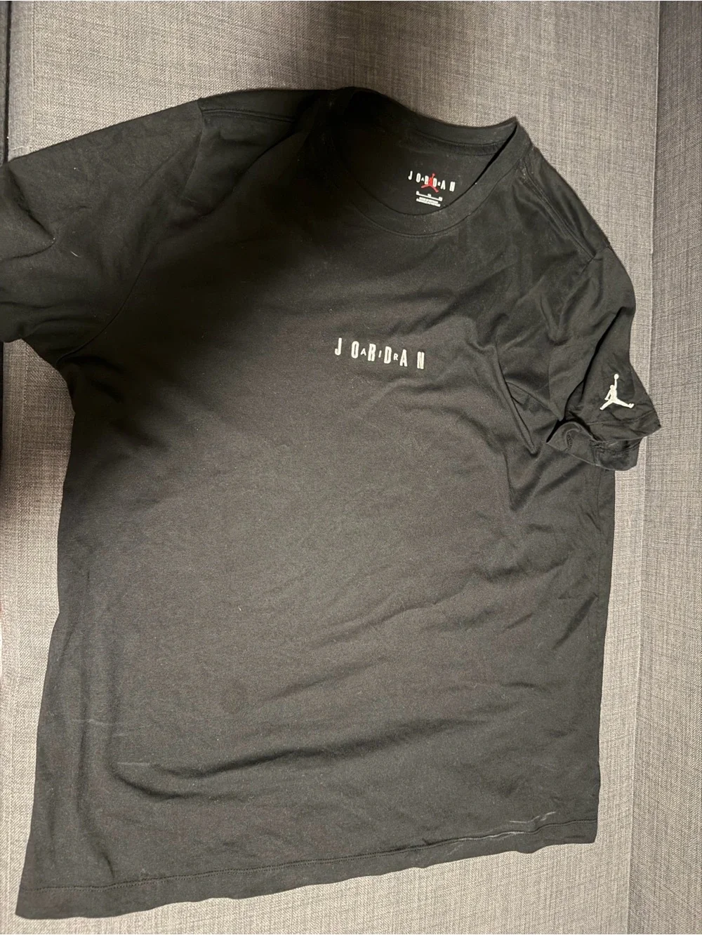 Jordan Black Short-Sleeve Logo Tee XL